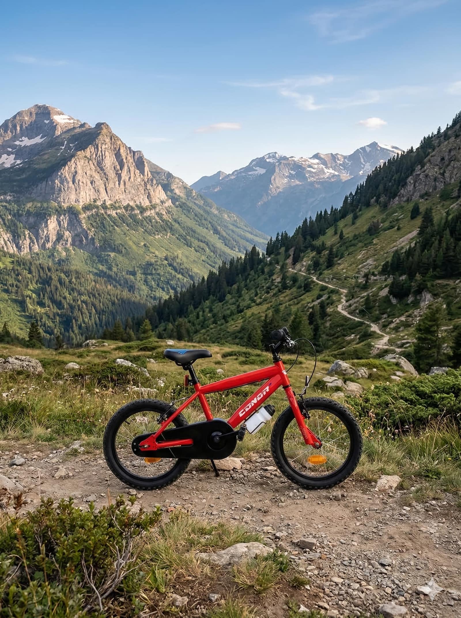 Bicicleta infantil en la Senda del Oso con talla 14", 20", 24"