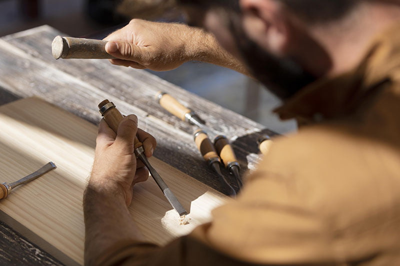 Artesania local en la Senda del oso